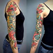 Image result for Flower Sleeve Tattoos