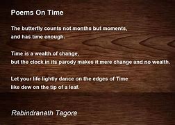 Image result for Poems About Time