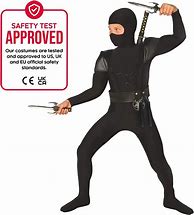 Image result for Morph Costumes Kids Ninja Costume For Boys All Black Halloween Costumes For Boys