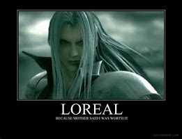 Image result for Sephiroth Meme