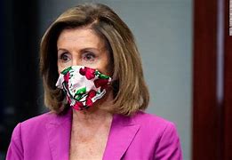Image result for Nanci Pelosi with Mask