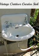 Image result for Outdoor Vintage Sink