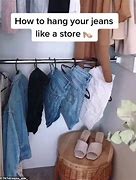 Image result for How to Hang Up Jeans