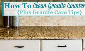 Image result for Clean Granite Countertops