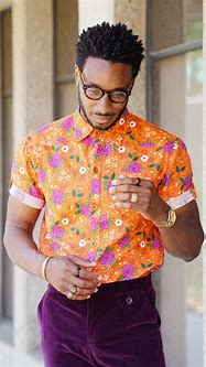 Image result for Button Up Shirt with V-Neck Sweater Men