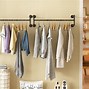 Image result for Clothes Hanging Bar Wall Mount