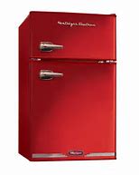 Image result for small retro fridge red