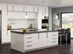 Image result for Frameless Kitchen Cabinets