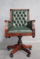 Image result for Vintage Wooden Adjustable Office Chair