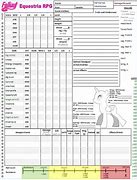 Image result for Fallout Equestria Character Sheet