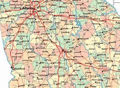 Image result for Central Georgia Map
