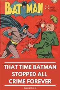Image result for Batman Stopped Crime Comic