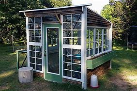 Image result for DIY Greenhouse with Old Windows