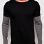 Image result for Black Long Sleeve Shirt for Men