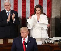 Image result for Pelosi Rips Up Sotu