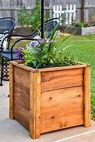 Image result for Small Wood Planter Box
