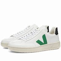 Image result for Veja Leather White Green