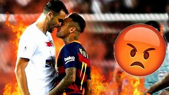 Image result for Meesi and Neymar Fight