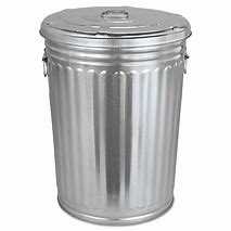 Image result for Large Metal Trash Can