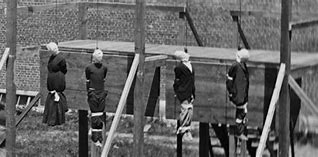 Image result for images of American traitors hanged