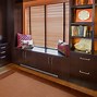 Image result for Black Wall Unit with Desk