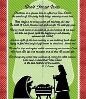 Image result for True Christian Christmas Poem