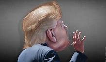 Image result for Cartoon of Trump Giving Speech