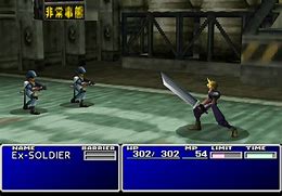 Image result for FF7 PSX Gameplay