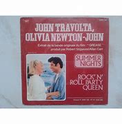 Image result for Summer Nights Travolta and Olivia Newton-John