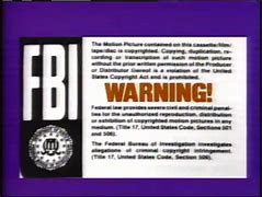 Image result for Columbia TriStar FBI Warning VHS
