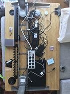 Image result for Electric Standing Desk with Cable Management
