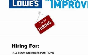 Image result for Now Hiring Lowe's
