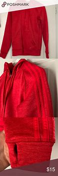 Image result for Red Adidas Hoodie with Black Flames