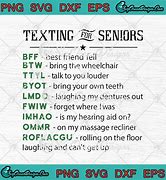 Image result for Senior Texting Codes Funny