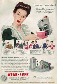 Image result for Coffee Ads 1950s