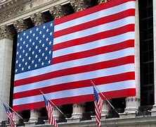 Image result for Hanging American Flag Flowing Vertically