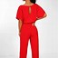Image result for Drawstring Jumpsuit Women's Daily Solid Colored Straight Blushing Pink XXL 0000X