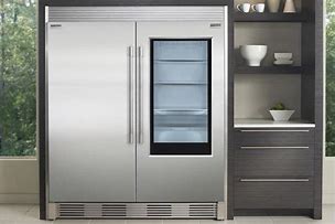 Image result for Frigidaire Glass Front Refrigerator