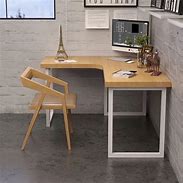 Image result for Modern Wood Corner Desk