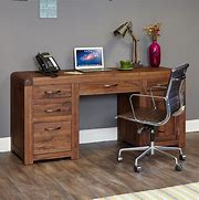 Image result for Solid Wood Computer Desk