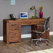 Image result for Solid Dark Wood Desk