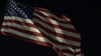 Image result for American Flag at Night