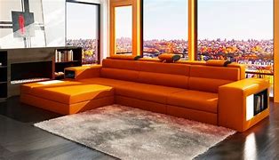 Image result for Orange Sofa