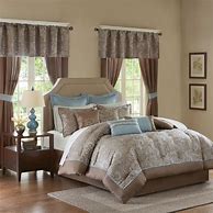 Image result for Madison Park Brystol 24-Piece Queen Comforter Set In Teal - Madison Park - Multi-Pc Comforter Sets - Queen - Teal