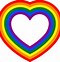 Image result for Rainbow Heart Drawing