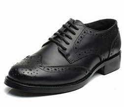 Image result for Oxford Black Leather Shoes Women's