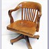 Image result for Wooden Swivel Desk Chair