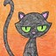Image result for Black Cat Drawing