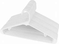 Image result for White Plastic Hangers in Bulk