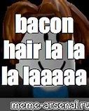 Image result for Bacon Hair in the Ocean